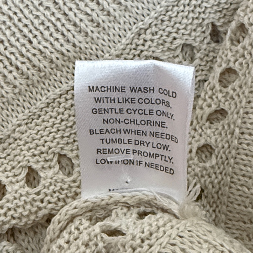 Sleeper Cha-Cha Vente Cream Crochet Lounge Beach Pants NWT Sz XL Ret $158 - Picture 7 of 7